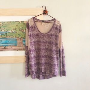 Purple Free People sweater